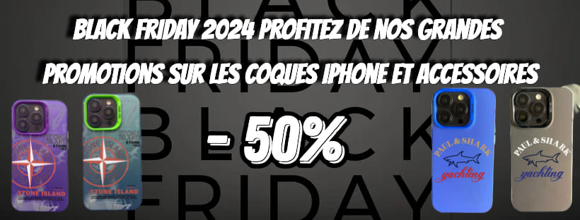 Black Friday 2024 Profitez de nos Grandes Promotions sur les Coques iPhone et Accessoires